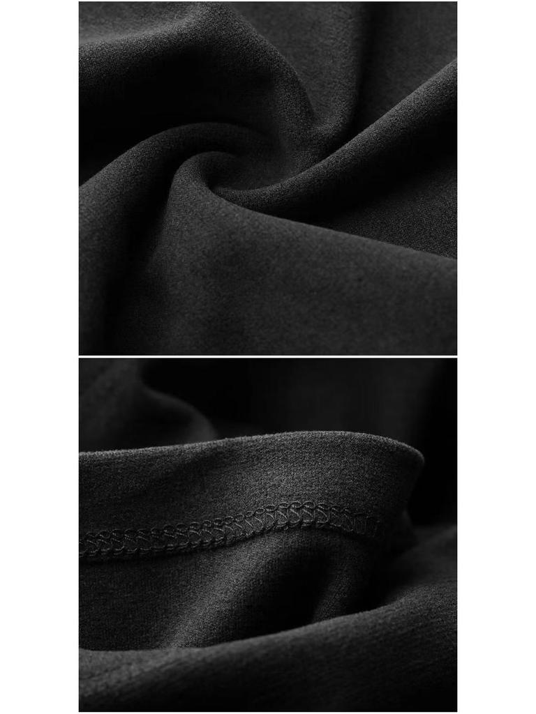 Men's German Velvet Long-Sleeve Round Neck T-Shirt - Hong Kong Style Casual Top for Autumn/Winter 2023.