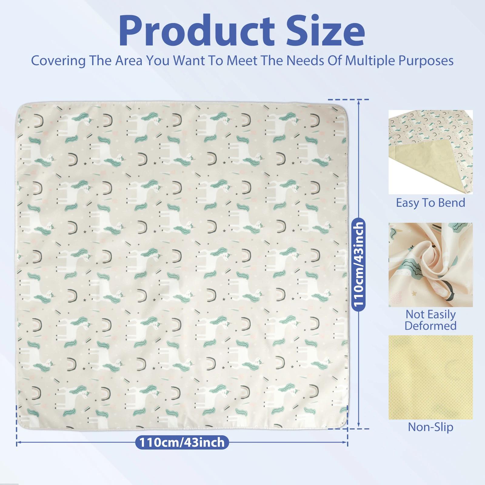 Детский коврик для обеденного стульчика, нескользящий, уловитель еды для высокого стульчика, водонепроницаемый детский коврик-сплат, многоразовый коврик для защиты от пролитой еды