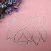 DIY Střihací šablony na mašle do vlasů Ražební výseky Šablona pro DIY Motýlek Mašle do vlasů Narozeninové drobnosti Tvorba přání Scrapbooking