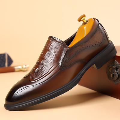 Klassische Marke Büro Business Kleiderschuhe Herren Leder Freizeitschuhe High End Bankett Herren Spitzschuhe für Hochzeit