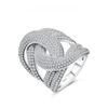 Luxurious Full-diamond AAAA Zircon Ring - High-quality Hip-hop Style Shiny Zircon Ring for Women's Party Jewelry Gift