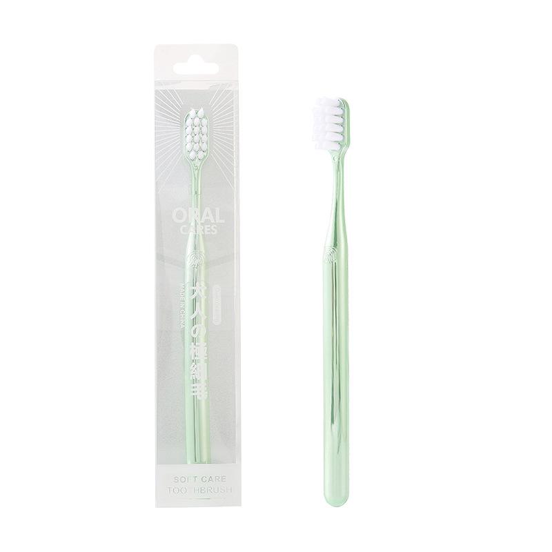 Aishukou Luxury Gold-Plated Soft Bristle Toothbrush - Elegant, Individual Boxed for Adults