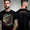 Metallica Heavy Band Print T-shirt Men Oversized Streetwear Short Sleeve Heavy Cotton High Quality Loose Shirt Cotton Female Male Clothing
