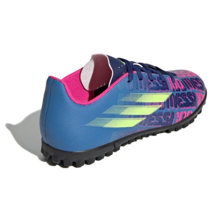 adidas Messi.4 K Fabric Slip Resistant Abrasion Resistant Low Top Kids' Soccer Shoes Red Blue Kids' FY6911
