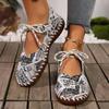 Fashion Women's Flat Shoes 2024 Autumn New Trendy Graffiti Lady Casual Shoes Soft and Comfortable Outdoor Walking Shoes Zapatos De Mujer