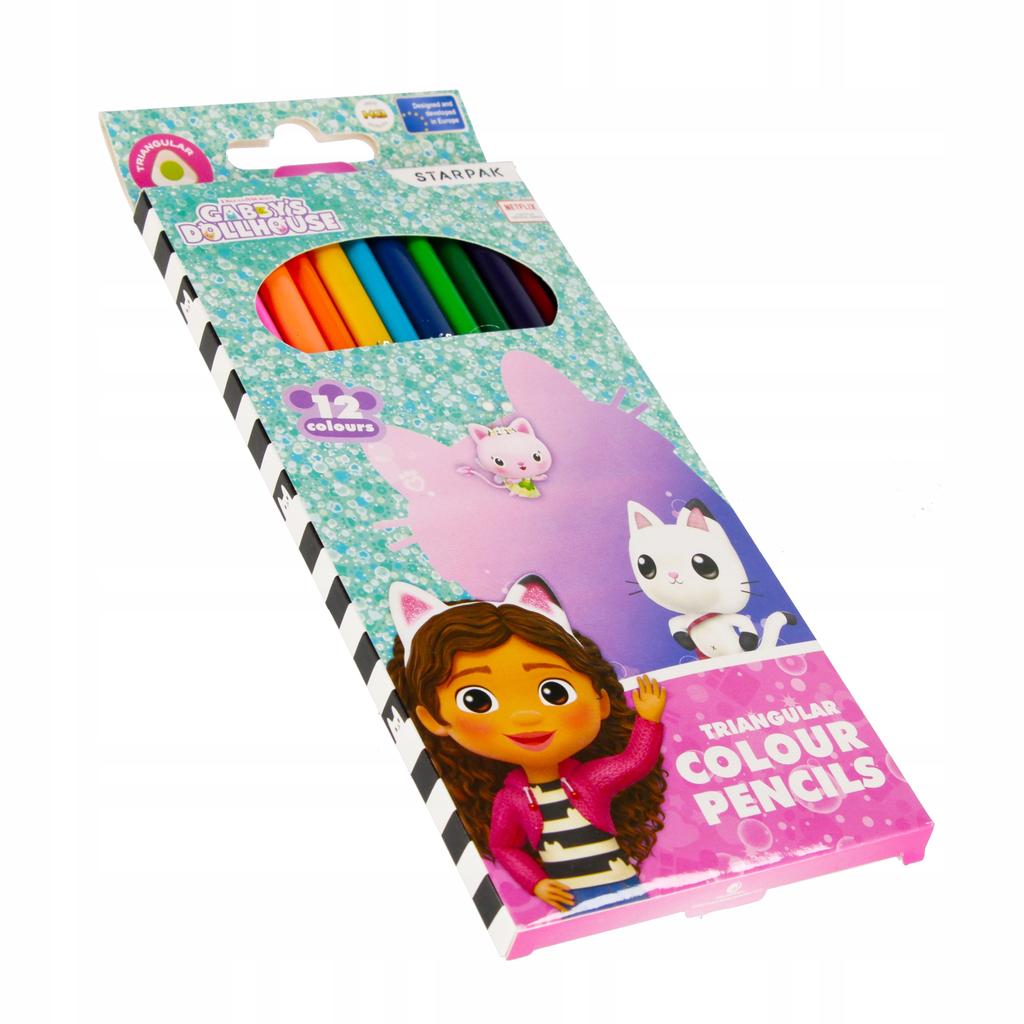 Koci Domek Gabi Colored Pencils, 12 Colors, for Girls, 1 Piece