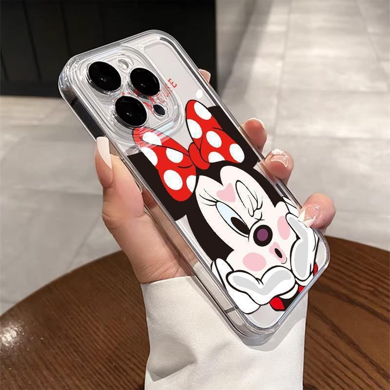 Apple 15ProMax Creative 14/13 Frosted 12 Anti-drop 11 Cartoon XR Hard Case XS Mobile Phone Case Cute Mickey