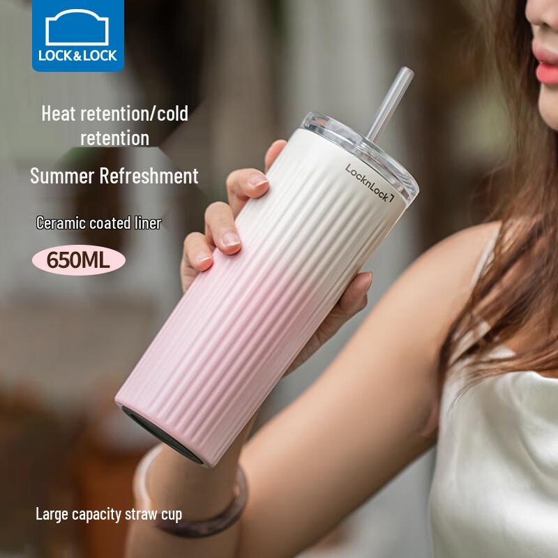 LocknLock Ceramic Lined Insulated Dual-Use Mug
