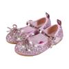 Girls' princess shoes, new spring and summer crystal shoes, little girls' flat shoes, fashionable children's leather shoes, soft-soled single shoes