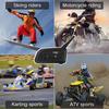 xinowyV6PRO Bluetooth Helmet Headset: Waterproof, Full-Duplex Intercom for 2 Riders