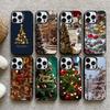 Merry Christmas Tree  Phone Case For iPhone17, 16,15,14,13,12 Pro Max Black Candy Matte Shockproof Cover