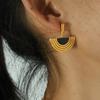 French Design Earrings Necklace Set Female Classical Egyptian Stud Earrings Metal Temperament Versatile