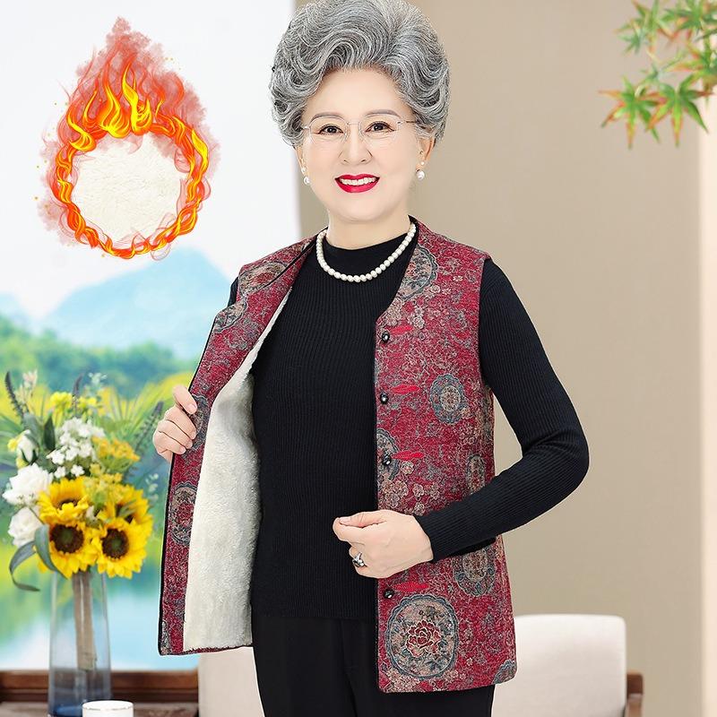 Vest women's velvet warm autumn and winter thickened vest jacket wife vest outside