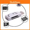 Leitor de Cartão USB 4 em 1 Elegante e Compacto Multifuncional SD TF MS M2 para Computadores