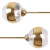 Asturia Gold Ceiling Lamp 2-Flat Golden Lamp E27