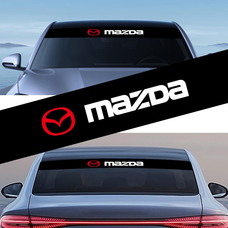 Autoaufkleber für die Frontscheibe vorne und hinten dekoratives Emblem für Mazda 3 5 6 323 626 CX-3 CX-4 CX-5 CX-7 CX-9 Axela 6 RX8 7 MX3