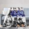 Kpop Group Lngshot  Print Blanket For Men Women Warm Cozy Fluffy  Throw Blankets for Bed 50x60 Inches Multi-size