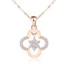 Four-leaf Clover Necklace Pendant Versatile Temperament Student Women's Style Jewelry