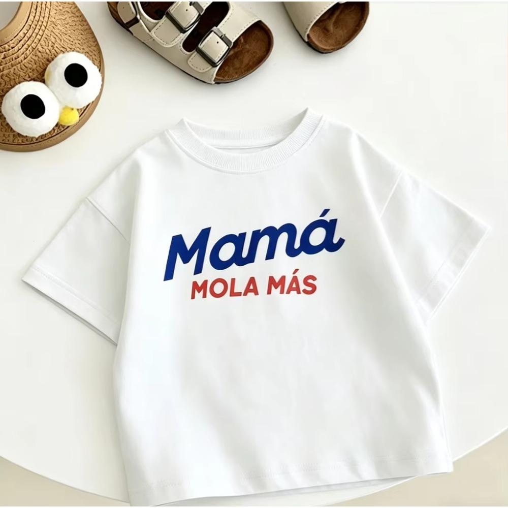 Children's Crew-neck Cotton T-shirt - Spring/Summer Boys/Girls Soft and Comfortable Casual Top