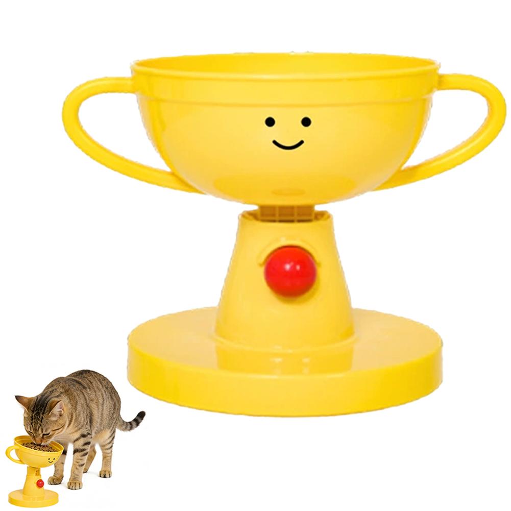 

Elevated Cat Bowls 5-level Small Adjustable Height Non-Slip Pet Feeding Station Cat Bowl Eating Standing Food Water Bowl