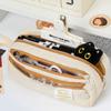 Large Capacity Stationery Pen Bag Three Layer Pencil Storage Bag Pencil Case  School Supplies