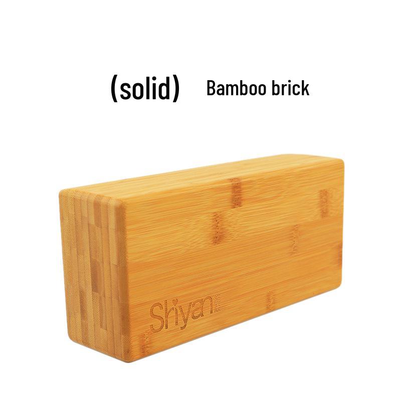 Shi Yan Iyengar Solid Beech Wood Yoga Brick, Rectangular Design, Customizable Logo