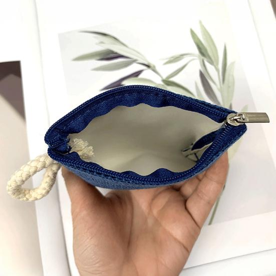 yangyizhi Women Coin Purse, Fabric Mini Change Portable Small Zippered Pouch for Coins Cash Cards Lipstick Keys