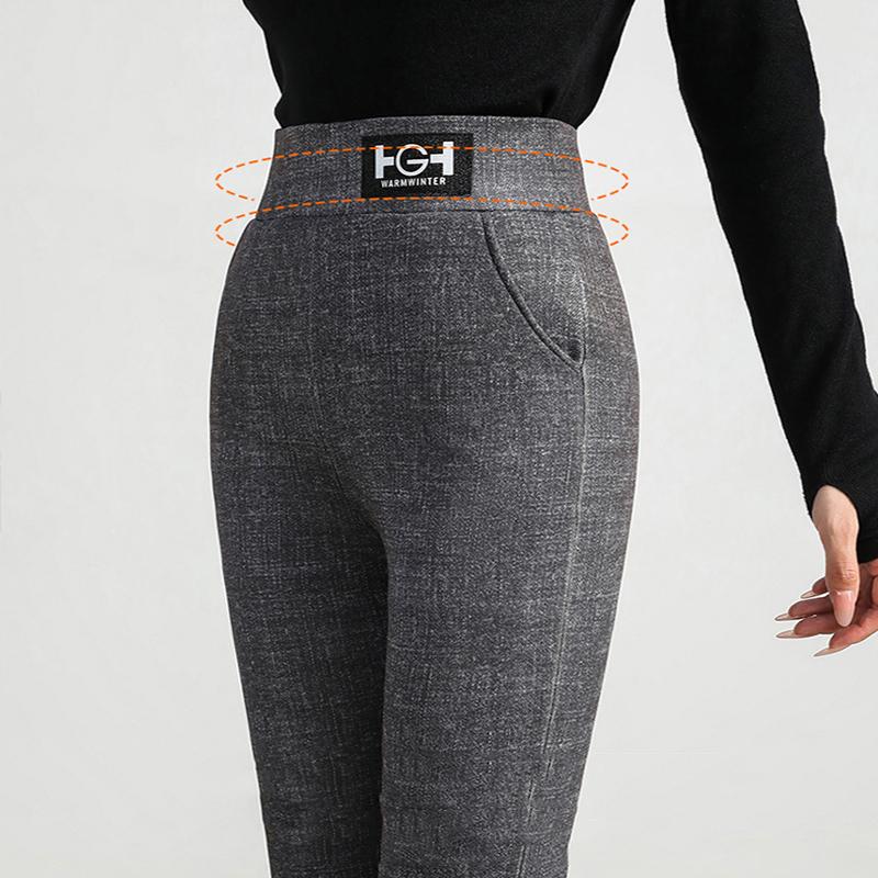 Women Winter Thermal Thicken Fleece Lined Leggings Thick High Stretch Tights Sexy Skinny Pants