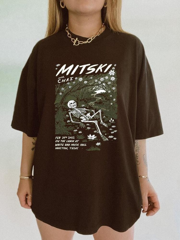 Nieuw zwart Mitski T-shirt Muziek Unisex Shirt Katoen Aan Voor Fans S- 5XL Unisex T-shirt