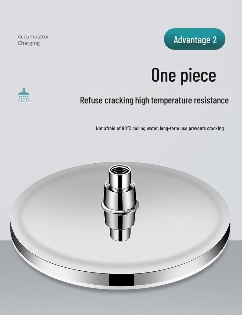 High-Pressure Single Nozzle Shower Head Set