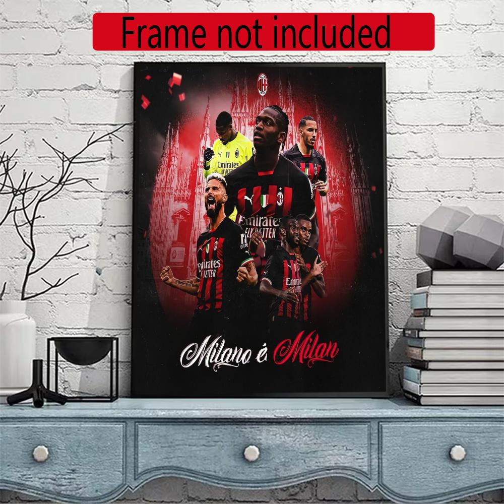 Ac Milan 5D Diy Diamond Painting Round Diamond Mosaic Suitable For Beginners Diamond Painting Rhinestones Gift Frameless