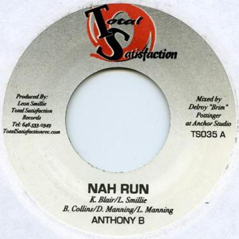 

7inch Record ANTHONY B / GINJAH - Nah Run / Music TSO035 Total Satisfact 2007 US Reggae, Ska & Dub