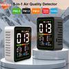 5-in-1 Air Quality Detector PM2.5 PM1.0 PM10 Tester Temperature and Humidity Meter Home Infrared Dust Air Quality Monitor