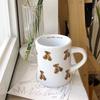 Tazza da Caffè in Ceramica Orso Cartone Animato Tazza Orso Cioccolato Tazza Ragazza Tazza da Caffè Retrò Tè Pomeridiano Carina Ceramica Carina Tazza da Caffè Carina