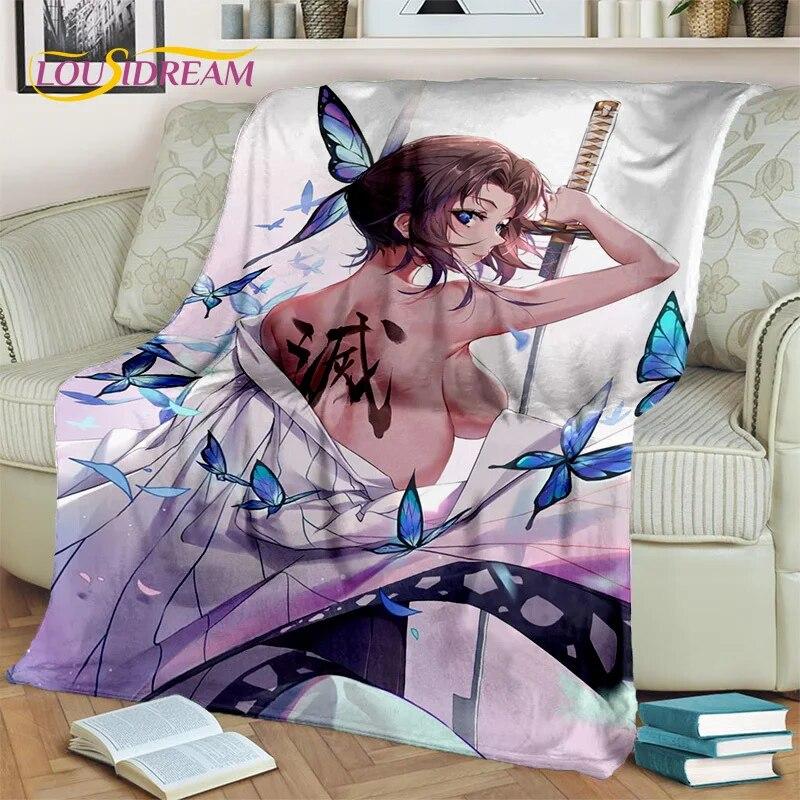 Anime-Spielfigur, sexy Spitze, Mädchen, niedliche Cartoon-Decke, weiche Überwurfdecke für Zuhause, Schlafzimmer, Bett, Sofa, Picknick, Decke, Kinder