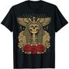 Egypt Ancient Pharaoh with Roses Sphinx Egyptian T-Shirt(12)