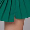 J Jane Asymmetrical Belted Pleated Skirt (Green)