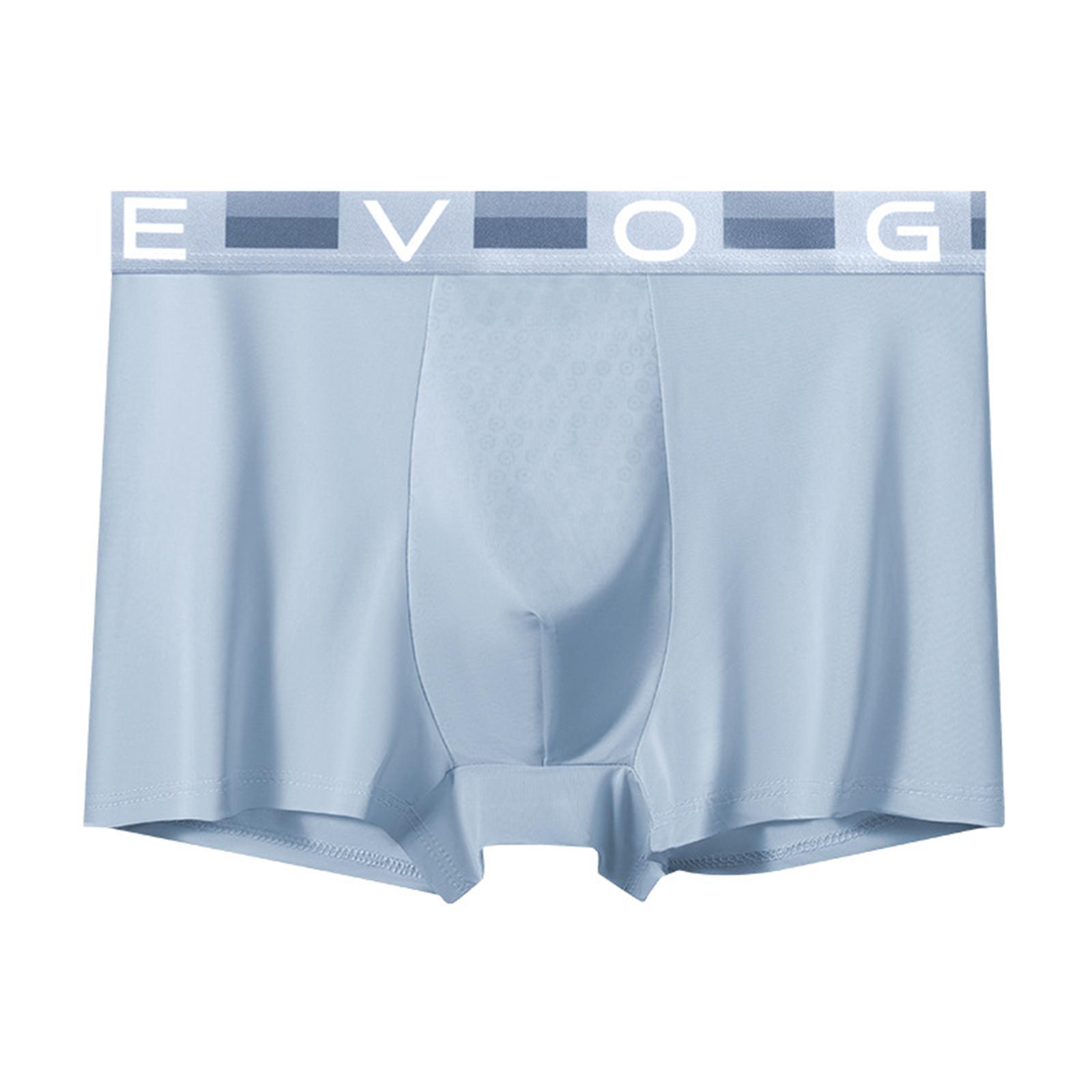 Men s Thin, Skin Friendly, Breathable Mid Waist Four Corner Underwear L