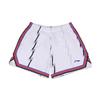 Li Ning Basketball Series Stripete Elastisk Pustende Mesh Sportsshorts Herre Shorts Hvit AAPU075-2