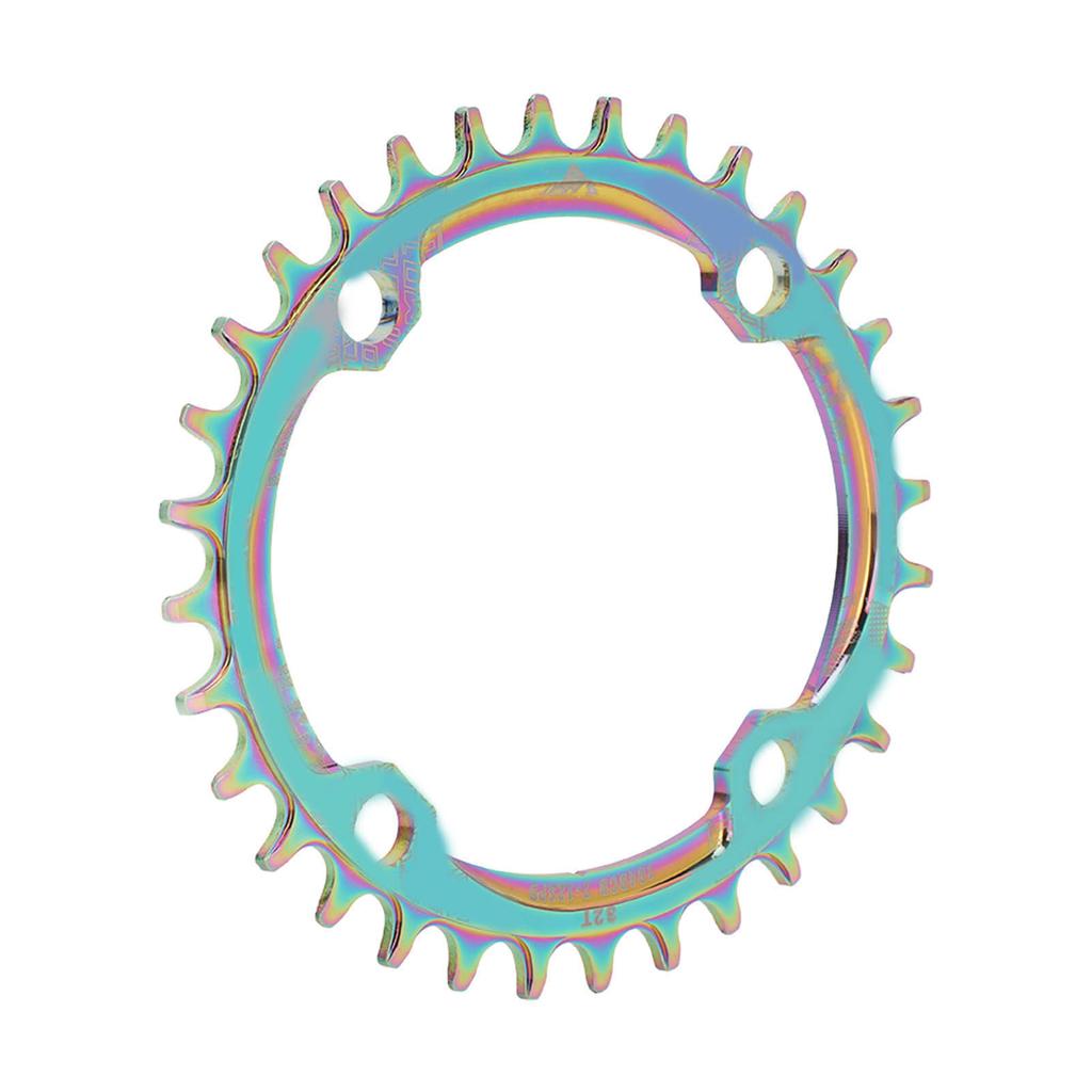 Mountain Bike Chainring Aluminium Alloy 32T Single Speed Oval Bike Positive Negative Tooth Disc Chain Wheel Chainring