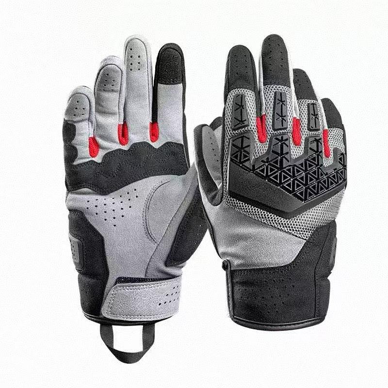 Cycling gloves Outdoor off-road motorcycle gloves Non-slip knight locomotive gloves M серый
