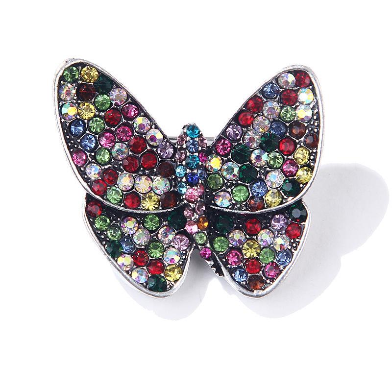 

Elegant Colourful Diamonds Colourful Butterfly Brooch Corsage Corsage Vintage Insect Series Clothing Accessories Brooch Jewelry