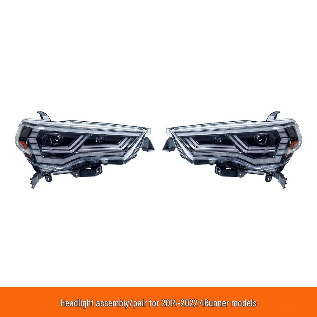LED Projector Headlights for 14-22 Tacoma & 4Runner - High/Low Beam with US Spec Daytime Running Lights