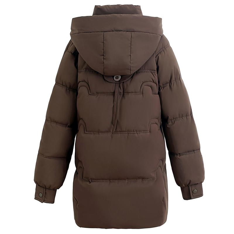 Parka Lungă pentru Femei Plus Size, Jachete Calde de Iarnă, cu Glugă, Elegantă, Largă, Groasă, Îmbrăcăminte Exterioară, Palton pentru Femei de Vârstă Mijlocie
