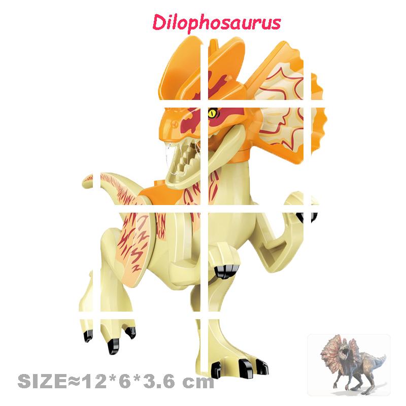 Velociraptor Triceratops Jurassic Dinosaurier Welt Indominus T-Rex Modell Zusammenbauen Pädagogische Bausteine Spielzeug für Kinder Geschenke