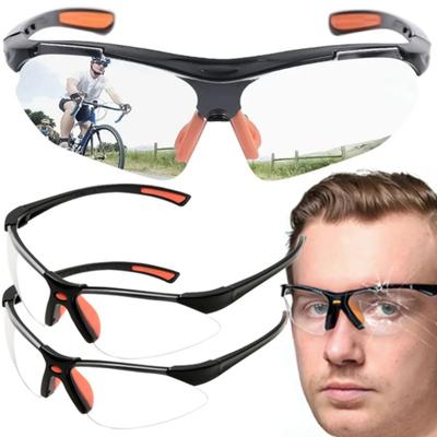 2/1 pz Occhiali di sicurezza Occhiali da vista per ciclismo Lavoro Donne Uomini Occhio trasparente Prevenzione sabbia Anti-schizzi Vento Antipolvere Occhiali