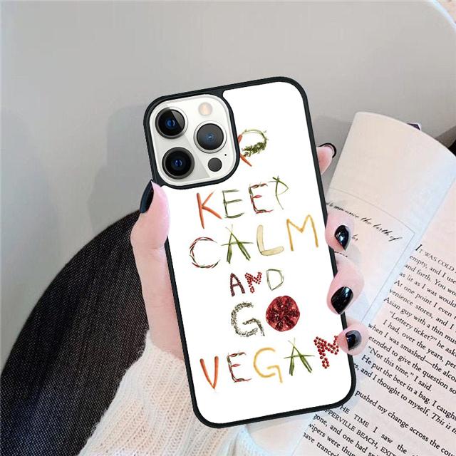 Proud Vegan Life Quote Phrase Cover For iPhone 17 Air 15 16 14 13 12 Pro Max 11 Pro Max Plus Phone Case Coque