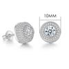 Iced Out Zirconia Stud Earrings For Men Hiphop Gold Color Plated Male Earing Fashion Punk Jewelry Gift Shiny Accessories OHE001