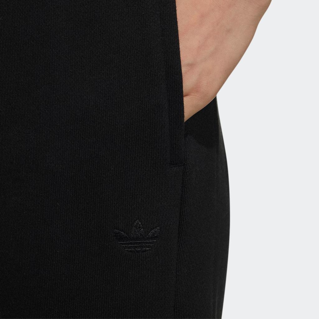 Adidas Originals Trefoil FW22 Solid Color Print Logo Joggers with Elastic Cuffs Women Bottoms Black IC8133