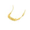 Vietnam Sand Gold Koi Necklace: Five Emperor Coins, Crushed Ice Design - Elegant Clavicle Chain, Perfect for Qixi Birthday Gift